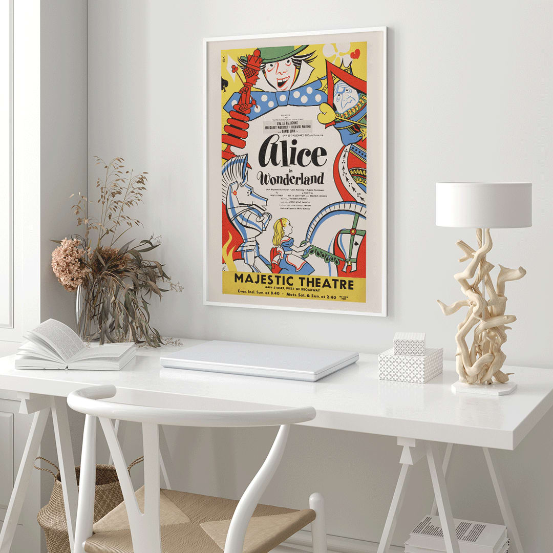 , framed and displayed in home decor