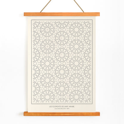 , with wooden magnetic frame on white background