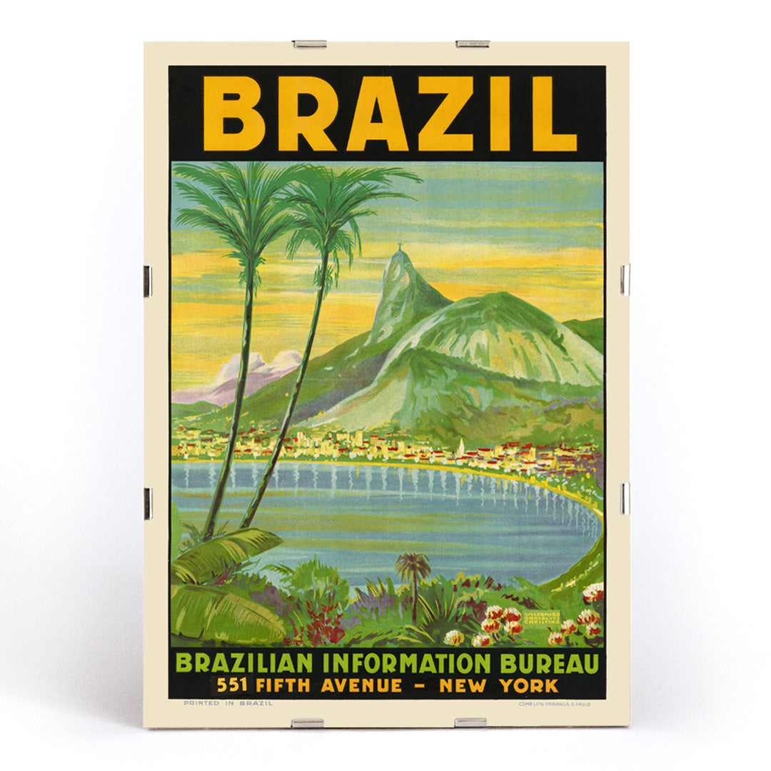 , framed and displayed in modern living room decor