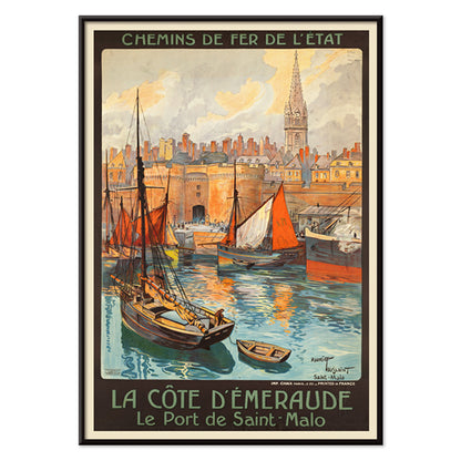 , with black aluminium frame on white background