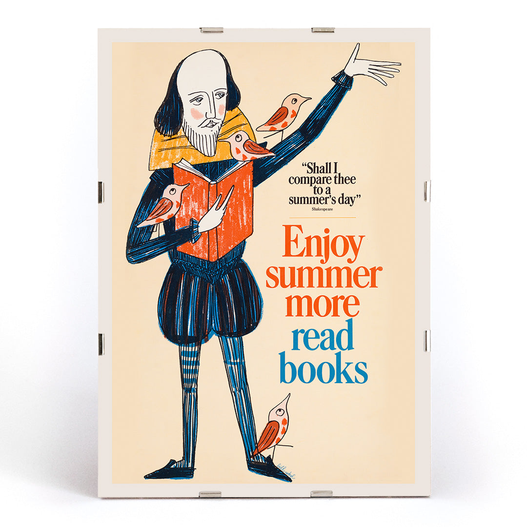 , framed and displayed in modern living room decor