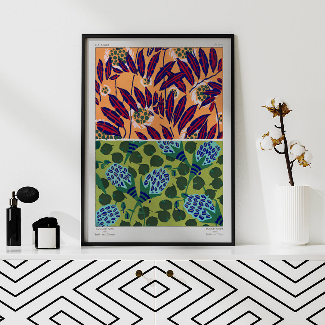 , framed and displayed in home decor