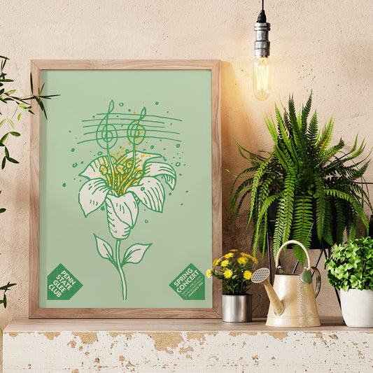 , framed and displayed in home decor