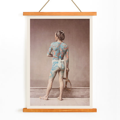 , with wooden magnetic frame on white background