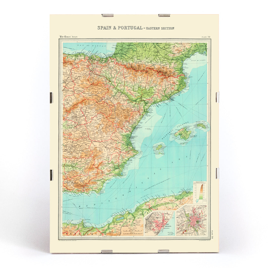 , framed and displayed in modern living room decor