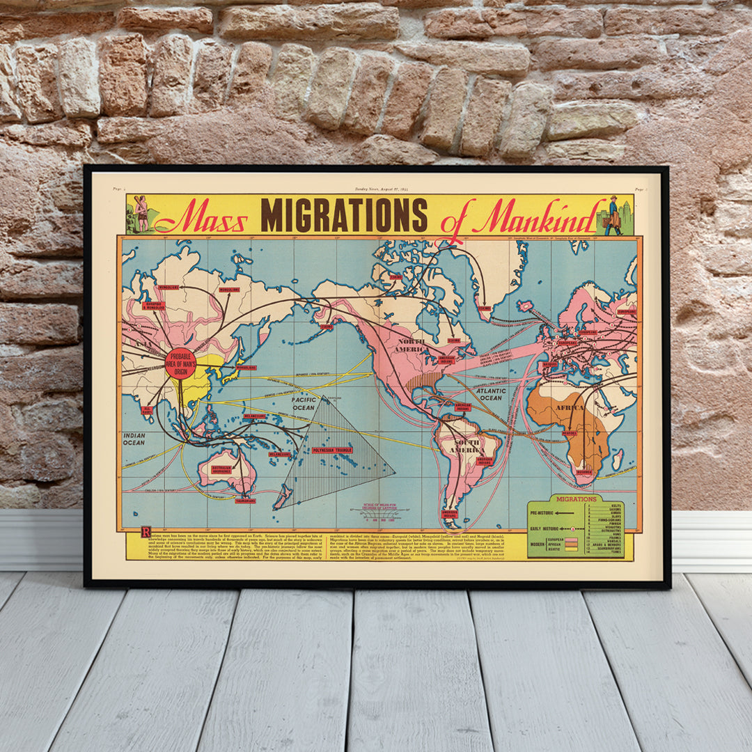 , framed and displayed in home decor