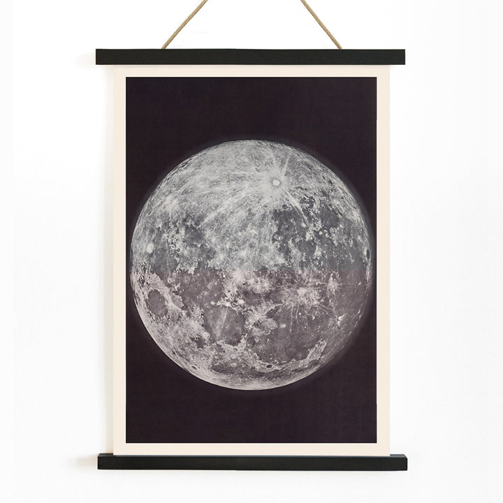 , with wooden magnetic frame on white background