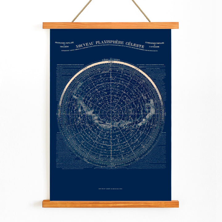 , with wooden magnetic frame on white background