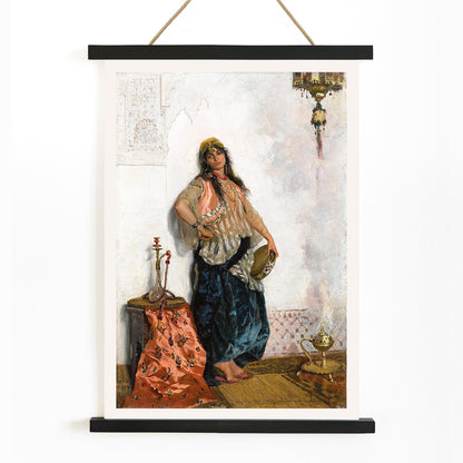 , with wooden magnetic frame on white background