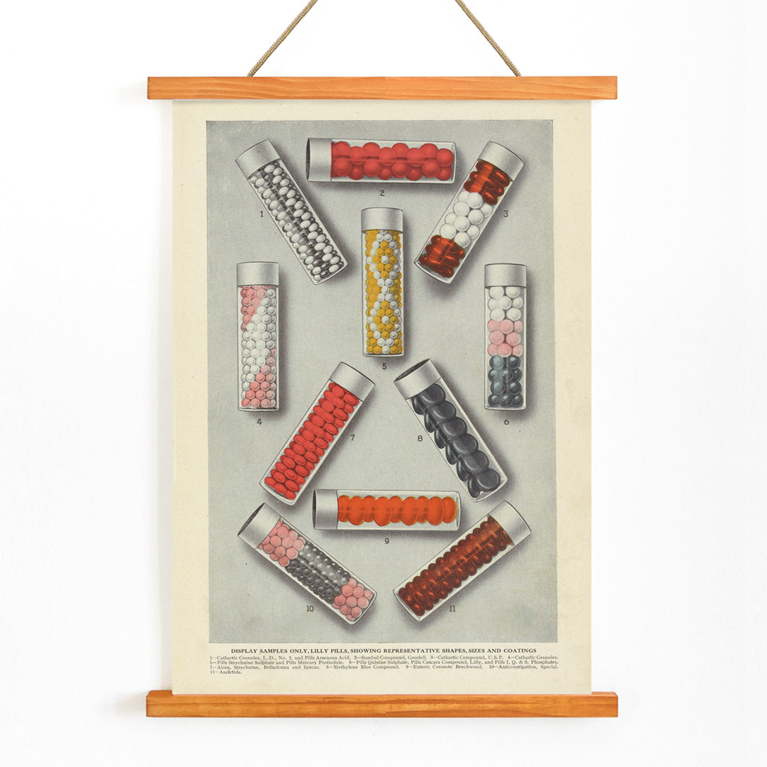 , with wooden magnetic frame on white background