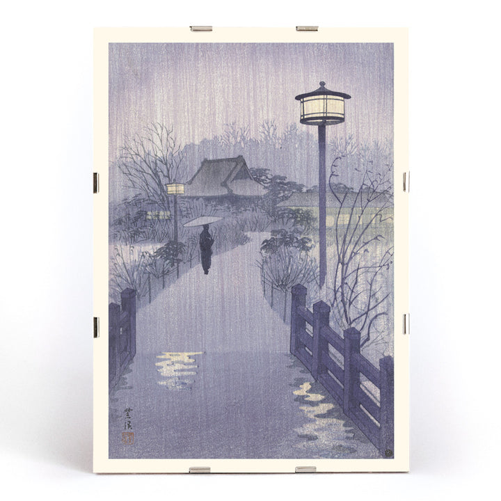 , framed and displayed in modern living room decor