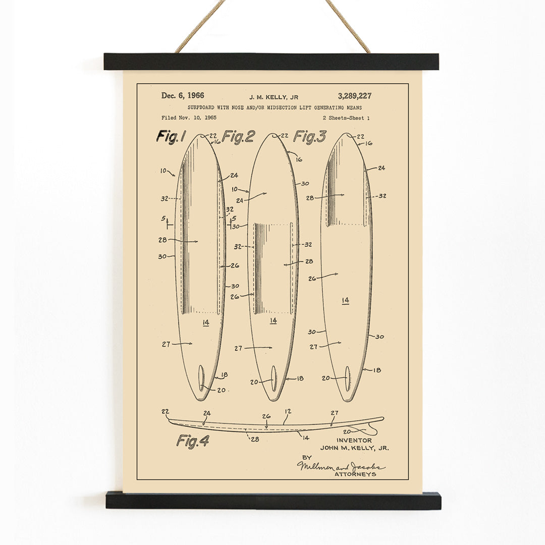 , with wooden magnetic frame on white background