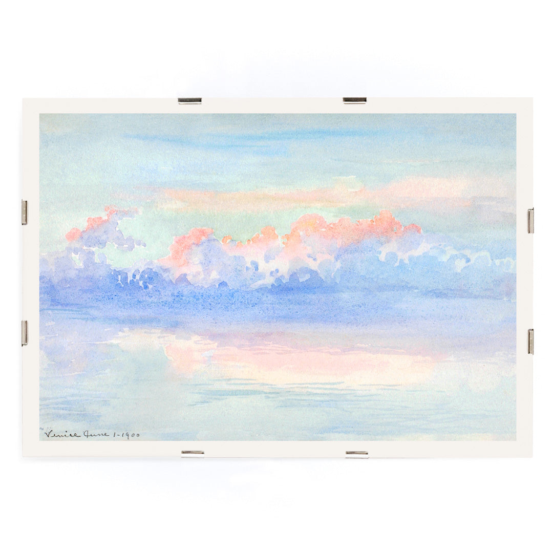 , framed and displayed in modern living room decor